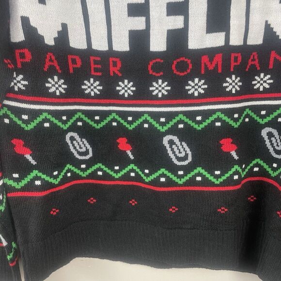 The Office Dunder Mifflin Christmas Holiday Sweater Adult Large - Picture 3 of 7